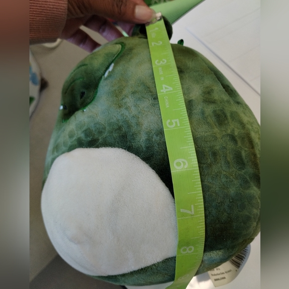 ✓Squishmallows 8” - "Archer the Green Textured Alligator" Plush Toy - KellyToy - Picture 9 of 11